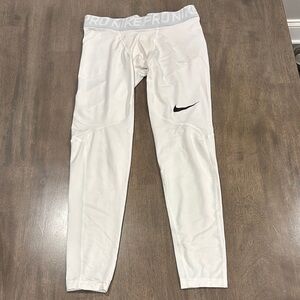 Nike White Pro Leggings (Long)